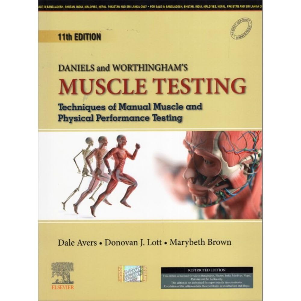 DANIELS AND WORTHINGHAMS MUSCLE TESTING TECHNIQUES OF MANUAL MUSCLE AND PHYSICAL PERFORMANCE TESTING 11ED (PB 2025)