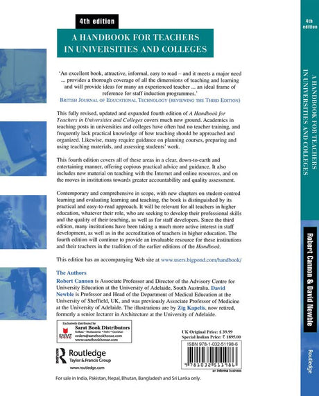 Handbook for Teachers in Universities and Colleges - Retail Maharaj
