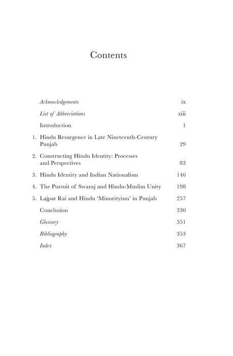 Religion, Community and Nation: Hindu Consciousness and Nationalism in Colonial Punjab - Retail Maharaj