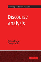 Cambridge Textbooks in Linguistics - Discourse Analysis