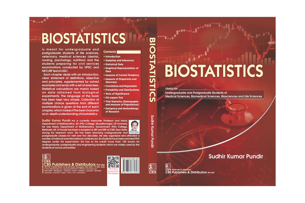 Biostatistics [Paperback] PUNDIR S.K. - Retail Maharaj