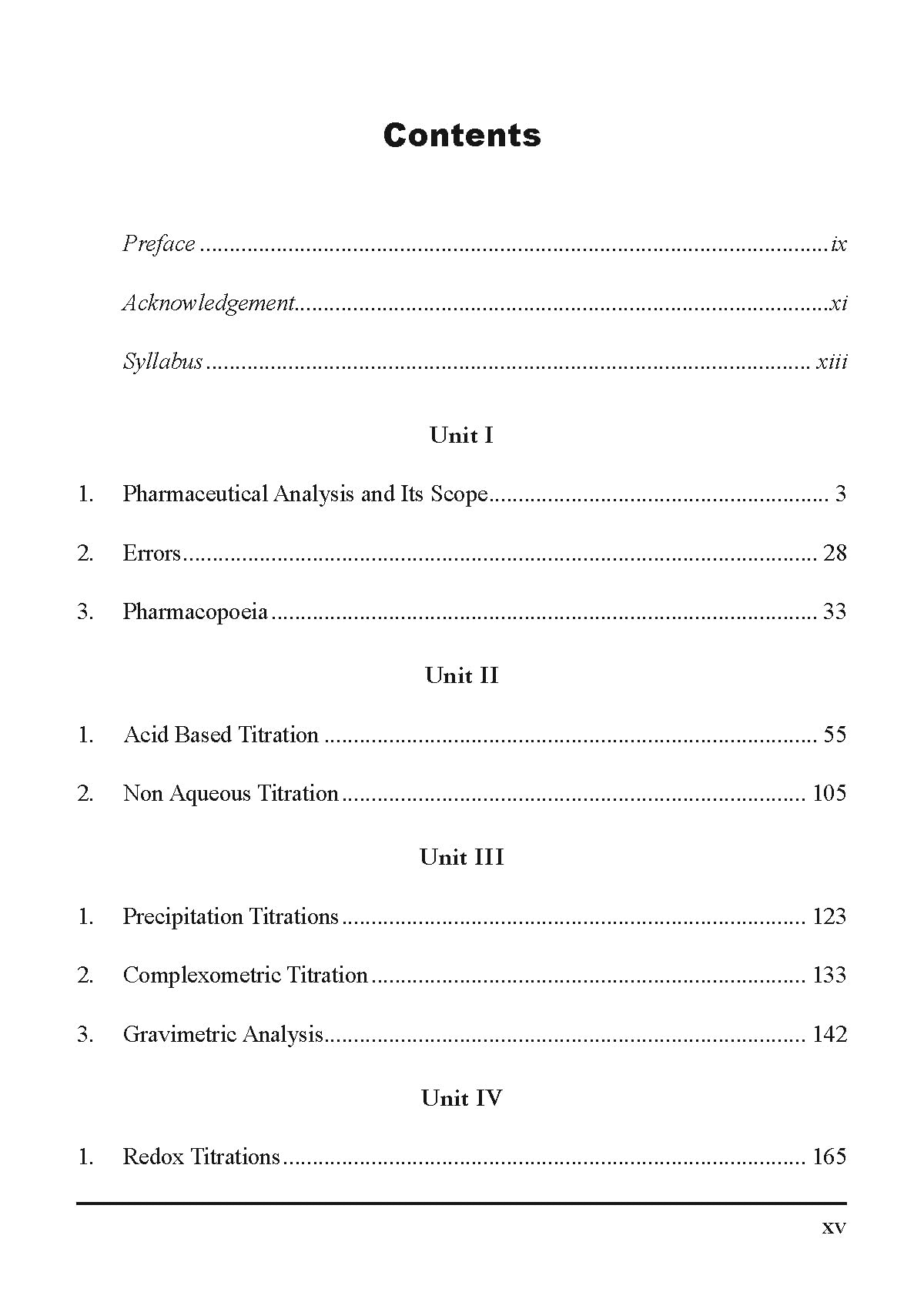 A Textbook of Pharmaceutical Analysis- For First Year B. Pharm Semester - I
