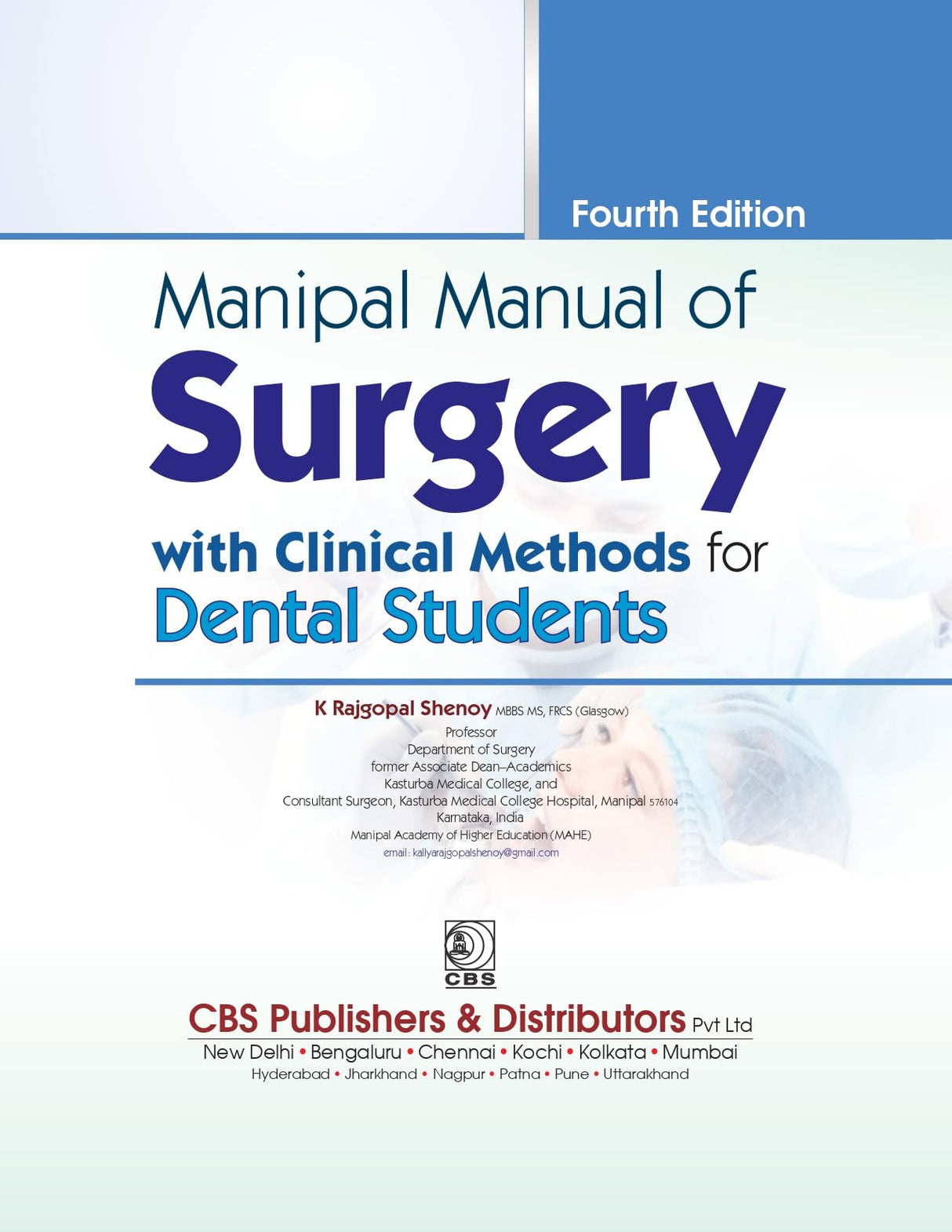Manipal Manual Of Surgery With Clinical Methods For Dental Students 4Ed (Pb 2022)