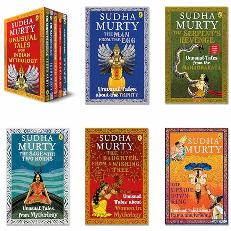 Unusual Tales from Indian Mythology | Sudha Murty’s Bestselling Series | Set of 5 Books | Stories from Mahabharata, Ramayana, & Mythical Characters | Ages 9+ - Retail Maharaj