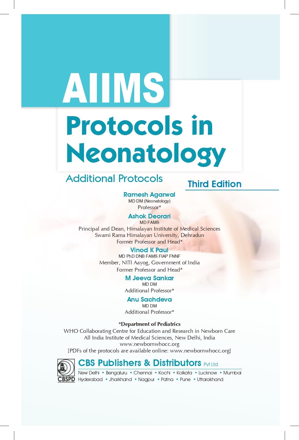 Aiims Protocols In Neonatology Additional Protocols 3Ed (Pb 2025)