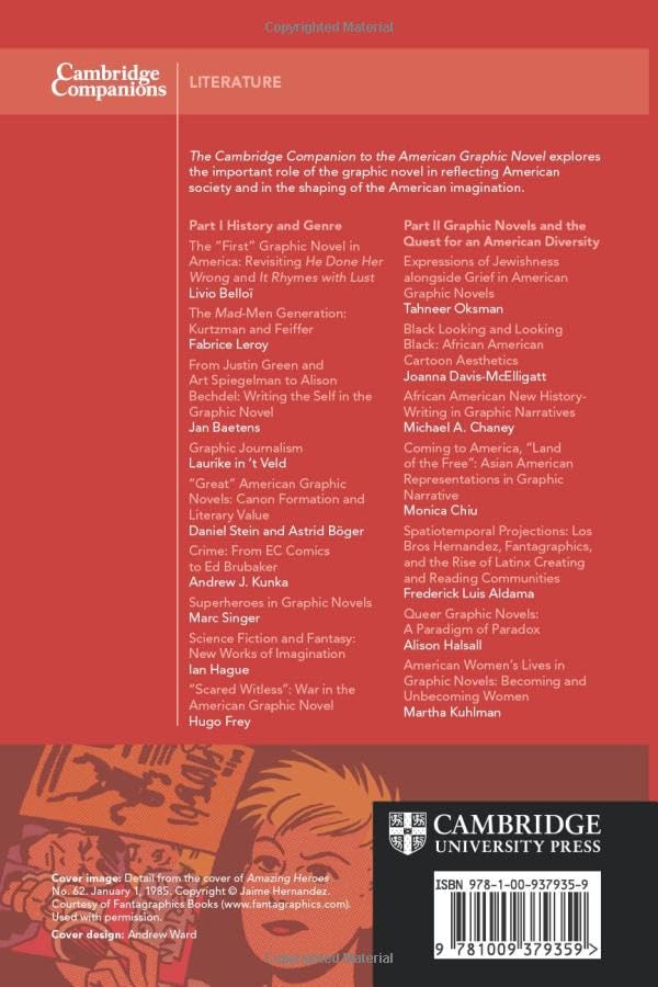 The Cambridge Companion to the American Graphic Novel (Cambridge Companions to Literature) - Retail Maharaj