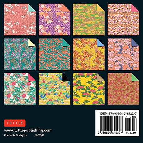 Origami Paper 300 Sheets Japanese Washi Patterns 4" (10 CM): Tuttle Origami Paper: High-Quality Origami Sheets Printed with 12 Different Designs - Retail Maharaj