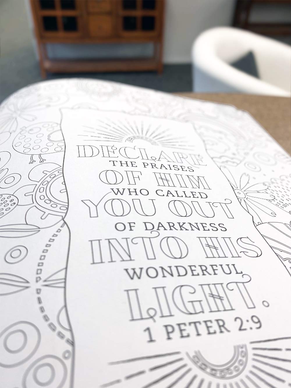 Inspiring Words Coloring Book: 30 Verses from the Bible You Can Color