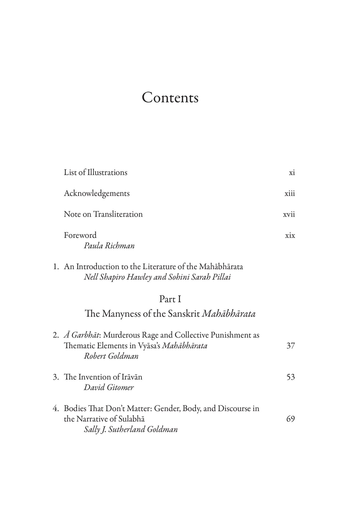 Many Mahābhāratas