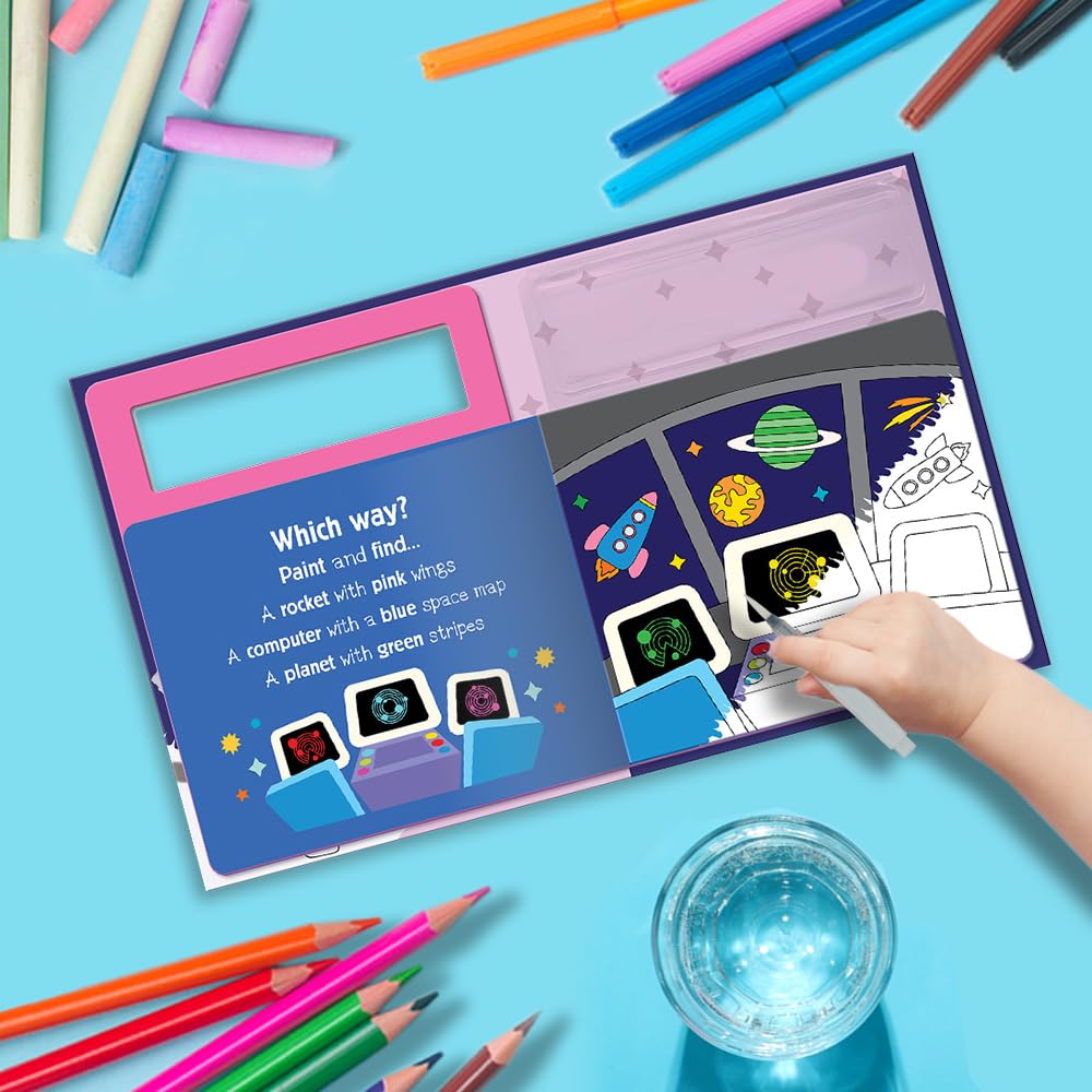 Search and Find Space (Water Painting Seek and Find) - Retail Maharaj