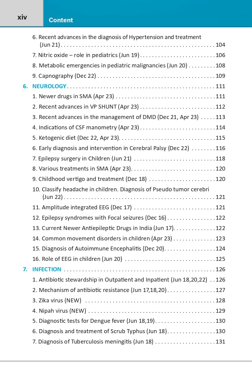 Pediatrics DNB Topic wise Question and Answer 1st/2025