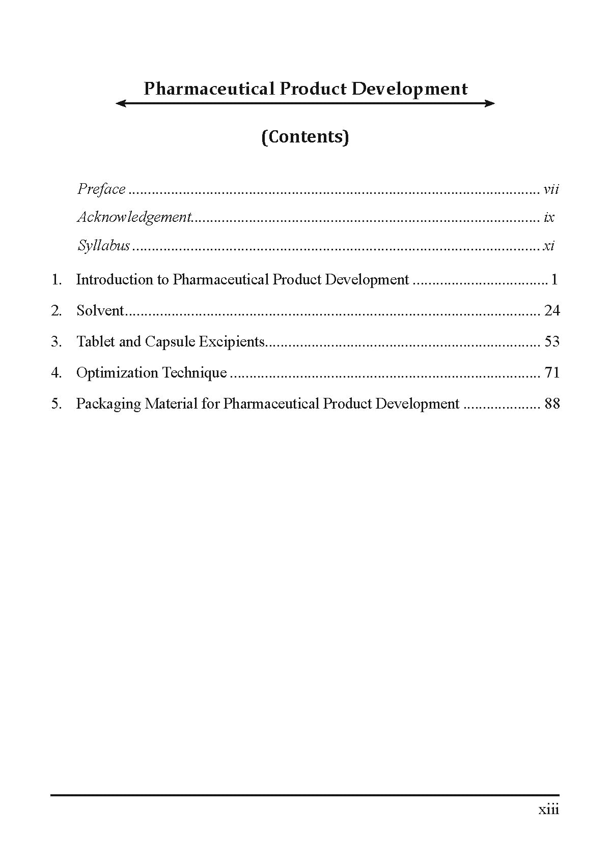 Pharmaceutical Product Development for the Students of B.Pharm 8th Semester