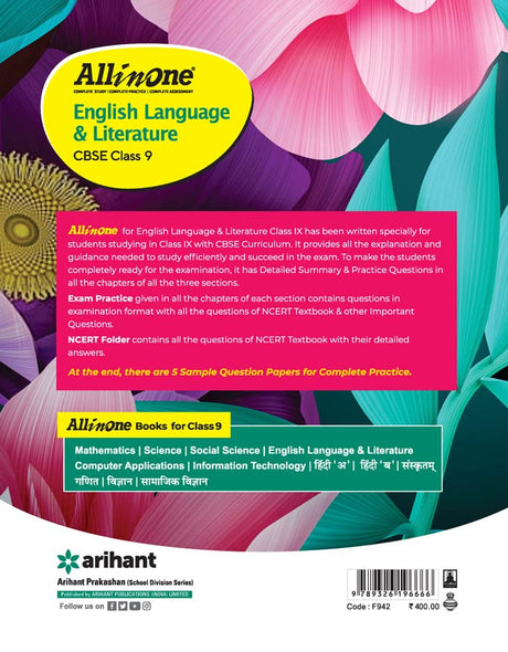 All In One English Language & Literature CBSE Class 9 (2022-23) - Retail Maharaj