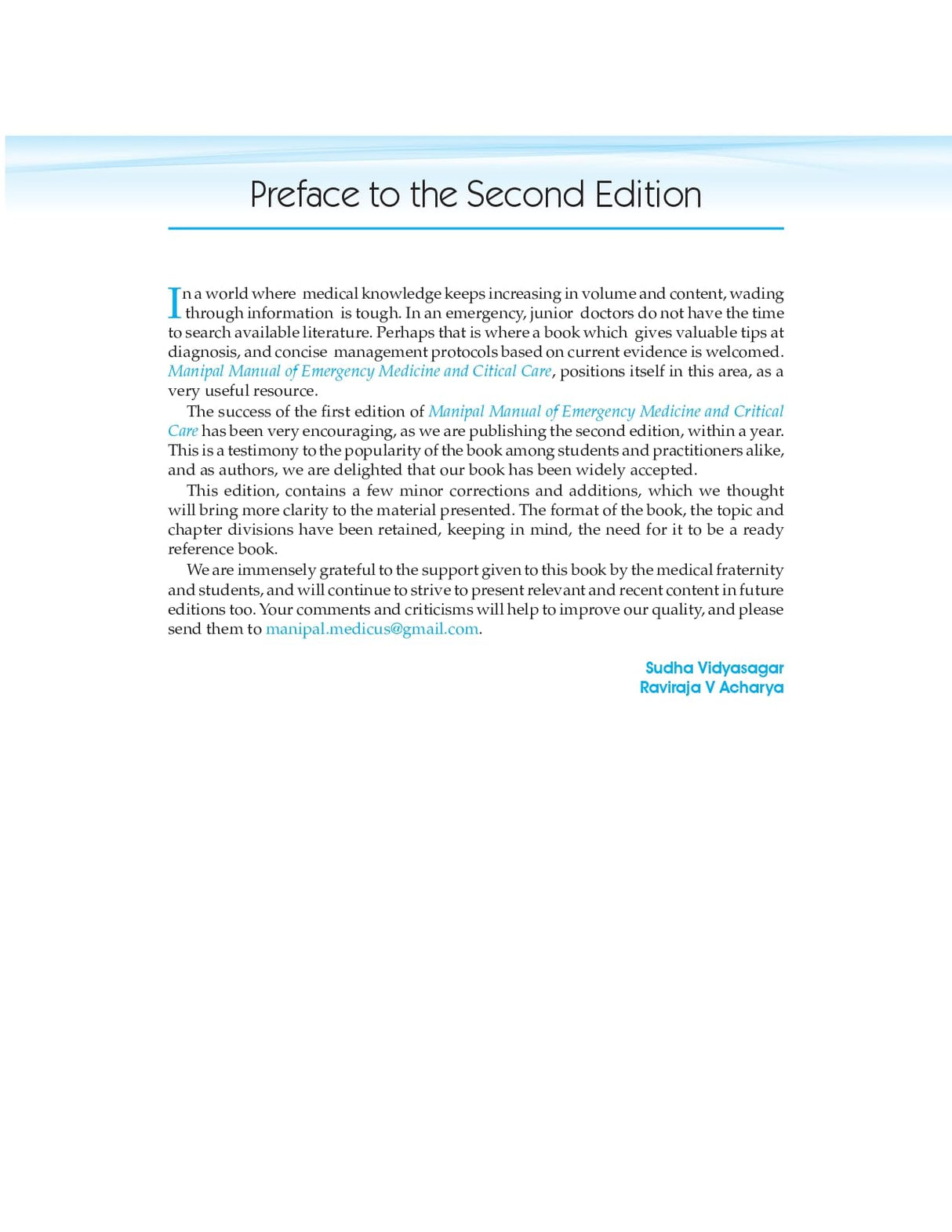 Manipal Manual Of Emergency Medicine And Critical Care 2Ed (Pb 2025)