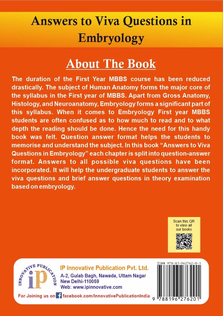 Answers to Viva Questions in Embryology