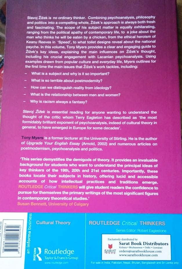 Slavoj Zizek [Paperback] Tony Myers - Retail Maharaj