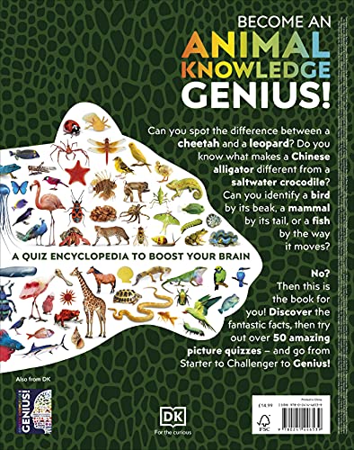 Animal Knowledge Genius!: A Quiz Encyclopedia to Boost Your Brain - Retail Maharaj