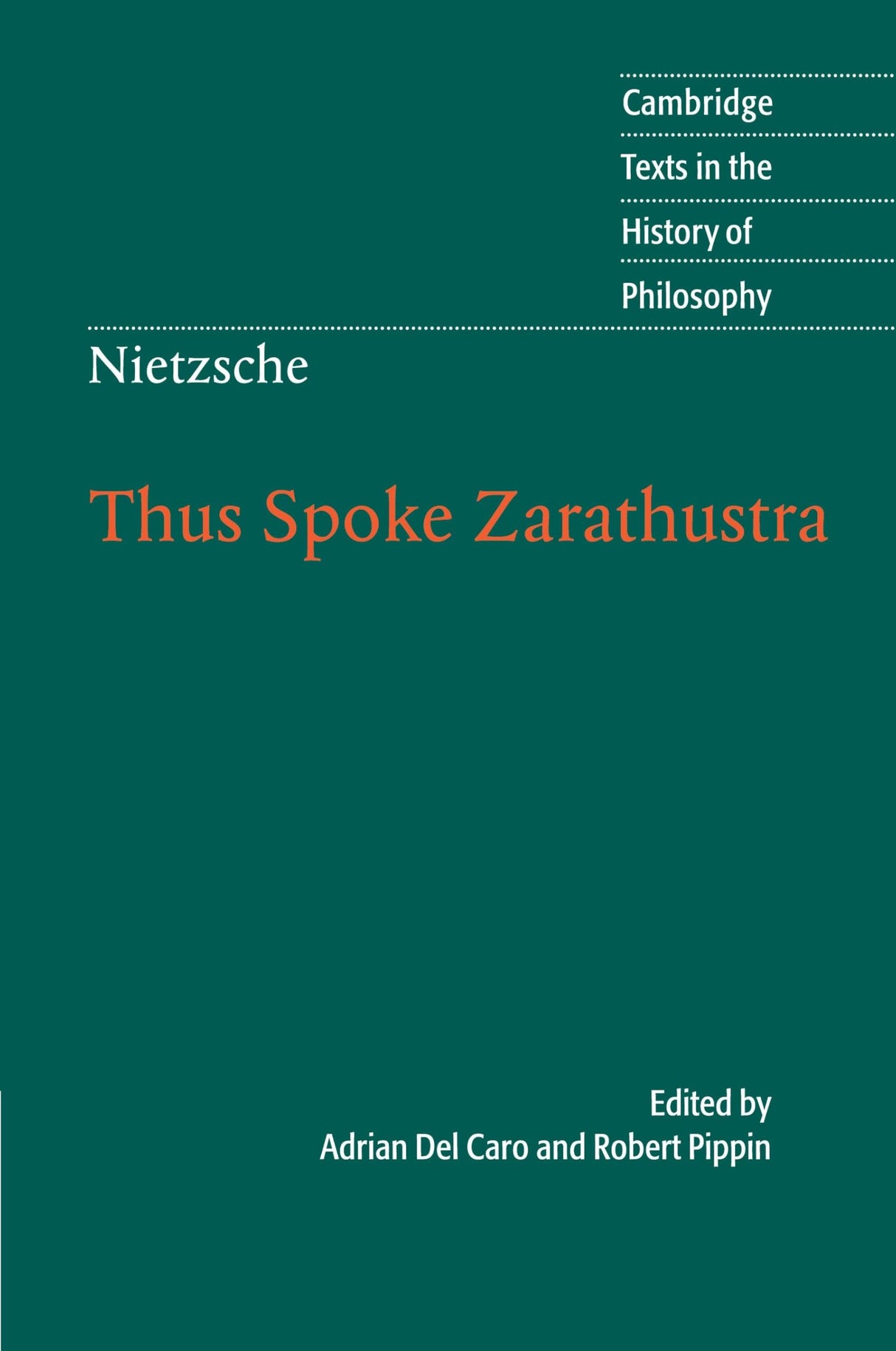 Nietzsche: Thus Spoke Zarathustra: A Book For All And None