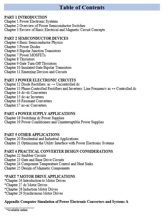 Power Electronics, 3ed (An Indian Adaptation): Converters, Applications and Design