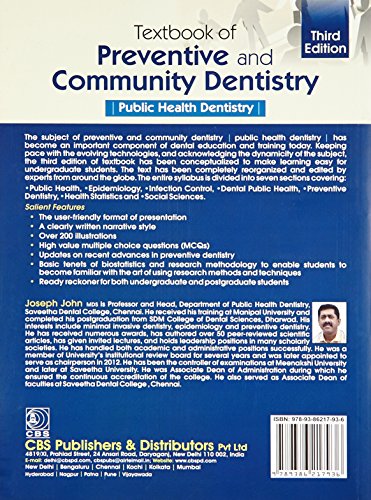 Textbook of Preventive and Community Dentistry Public Health Dentistry 3Ed (PB 2017)