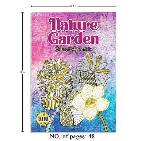 Nature Garden Coloring Book for Adults - Retail Maharaj