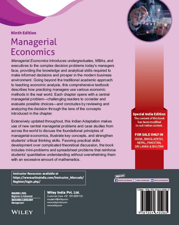 Managerial Economics, 9ed (An Indian Adaptation) - Retail Maharaj