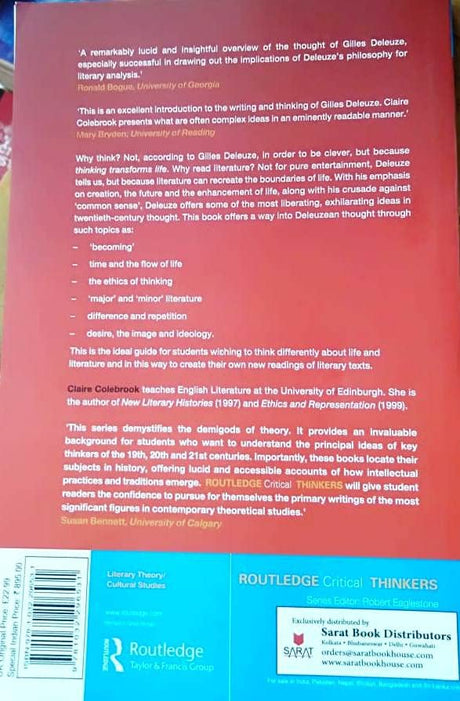 Gilles Deleuze [Paperback] Claire Coledrook - Retail Maharaj