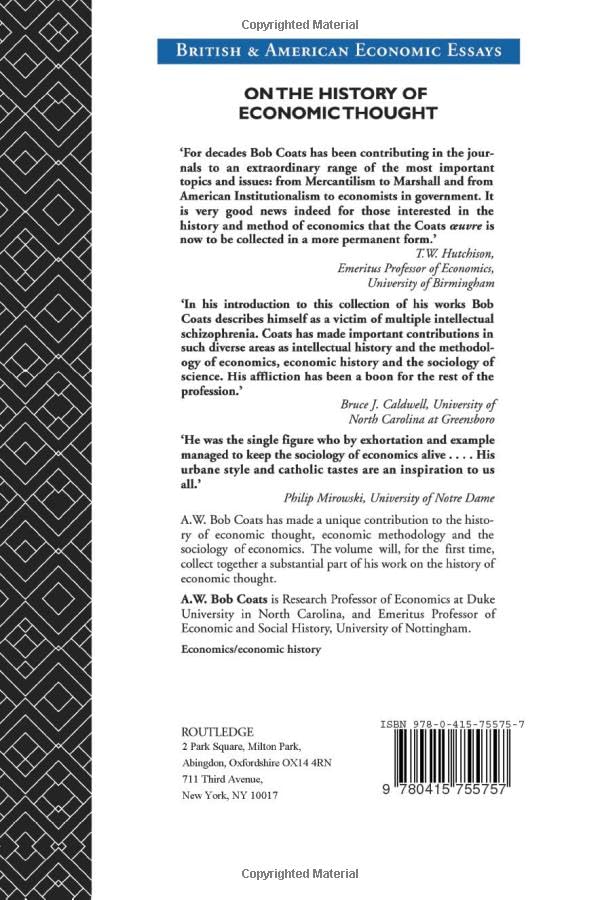 On the History of Economic Thought (British and American Economic Essays) - Retail Maharaj