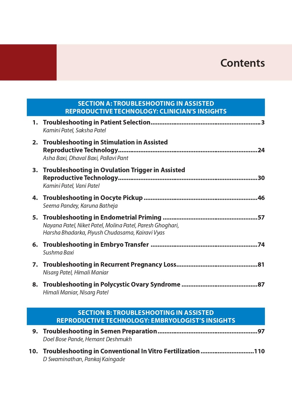 TROUBLESHOOTING IN ASSISTED REPRODUCTIVE TECHNOLOGY
