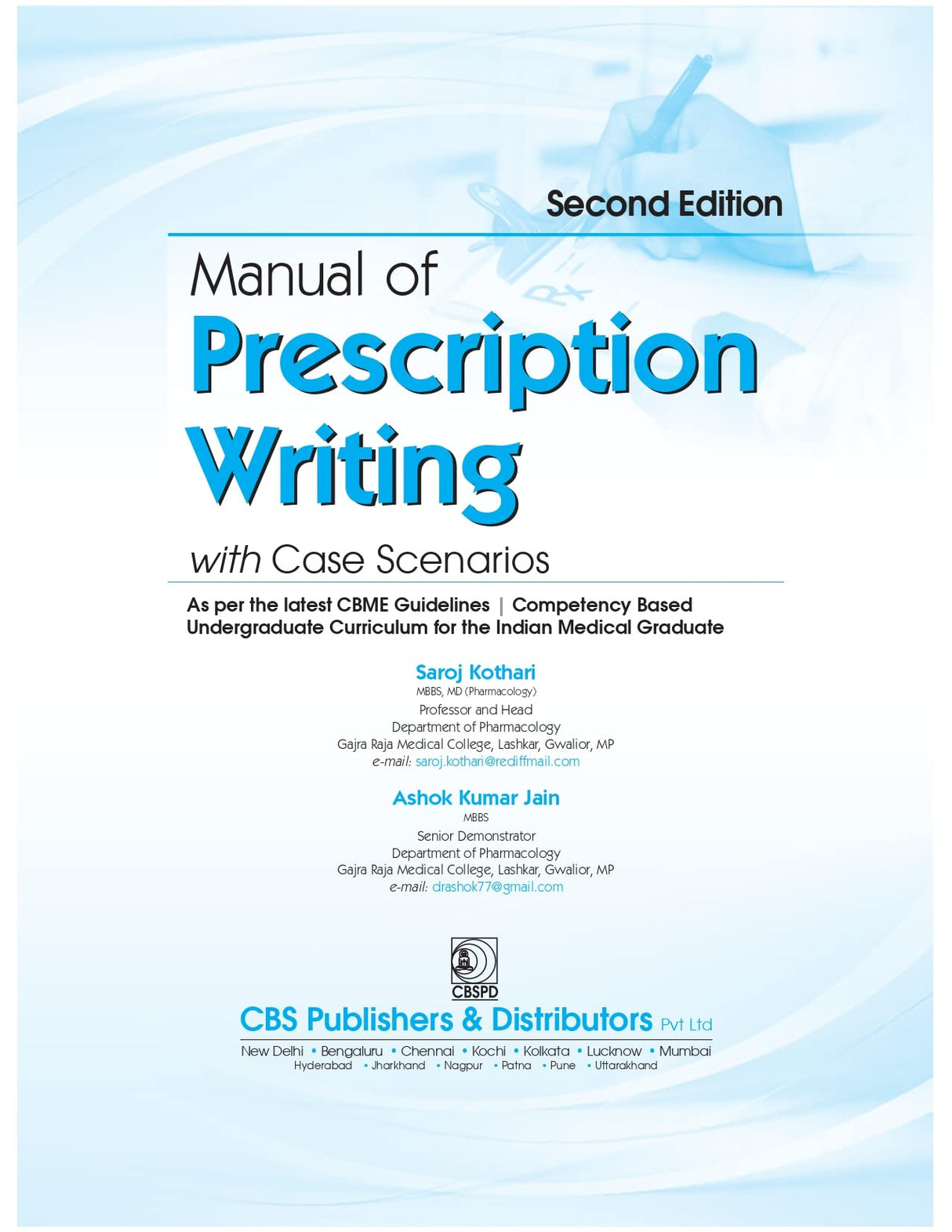 Manual Of Prescription Writing With Cases Scenarios 2Ed (Pb 2024)