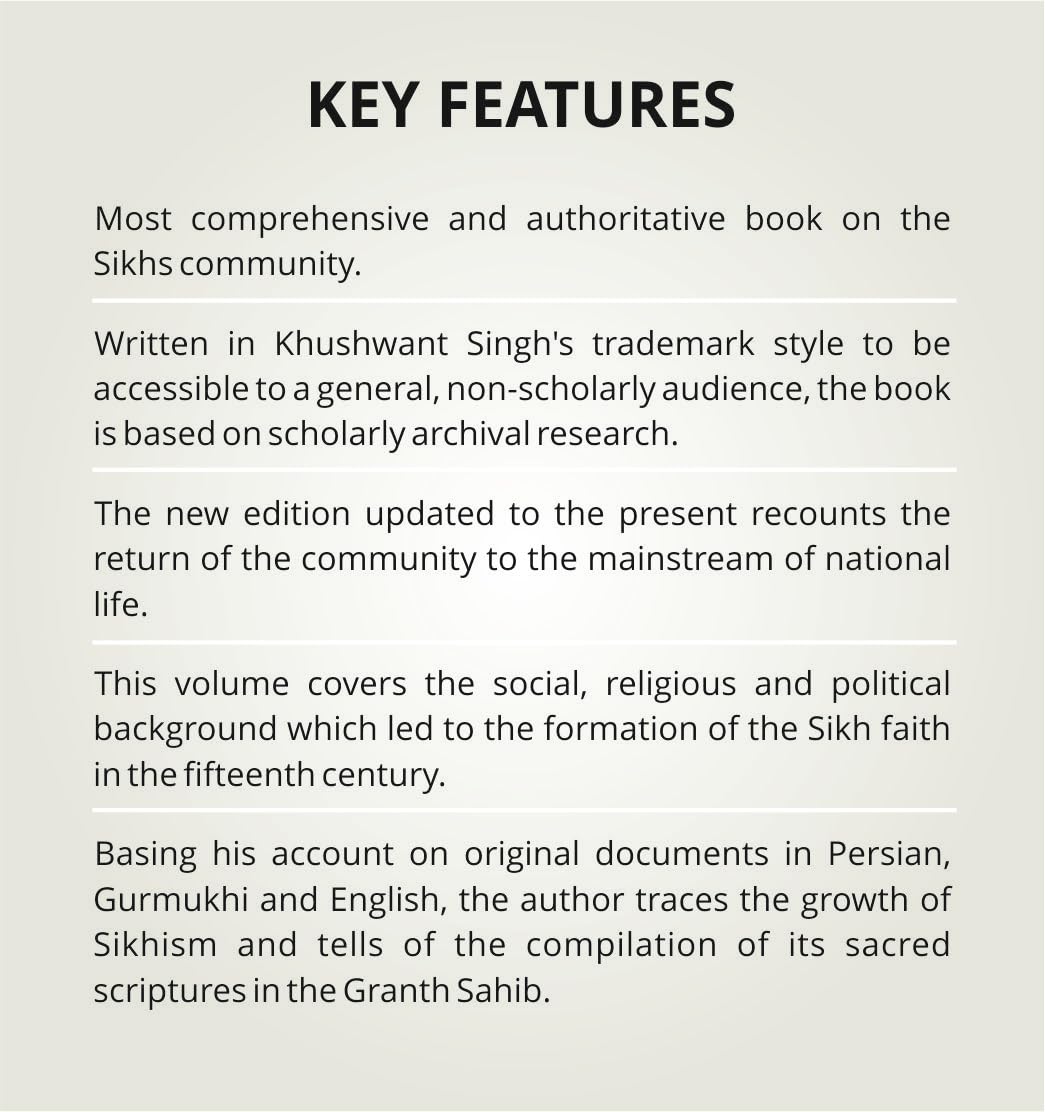 A HISTORY OF THE SIKHS VOL 1 (SECOND EDITION) (OIP)