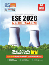 ESE 2026 : Preliminary Exam: Mechanical Engineering Volume-I | Chapterwise & Topicwise Objective Solved Papers | 25 Years Solved PYQs 2001-2025| UPSC ... Examination | Fully Solved | By Made Easy - Retail Maharaj