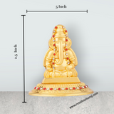 Ganesh Statue - 2.5 x 5 Inches | Metal Vinayaka Idol / Ganesh Idol for Pooja - Retail Maharaj