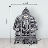 Pillayarpatti Ganesh Murti - 6 x 4 Inches | Resin Statue/ Stone Polish Ganpati Murti for Pooja - Retail Maharaj