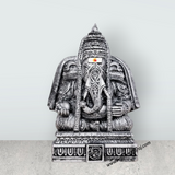 Pillayarpatti Ganesh Murti - 6 x 4 Inches | Resin Statue/ Stone Polish Ganpati Murti for Pooja - Retail Maharaj