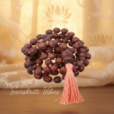 Radha Nam Handcrafted Tulsi Japa Mala – Sacred Prayer Beads for Meditation & Krishna Bhakti - Retail Maharaj