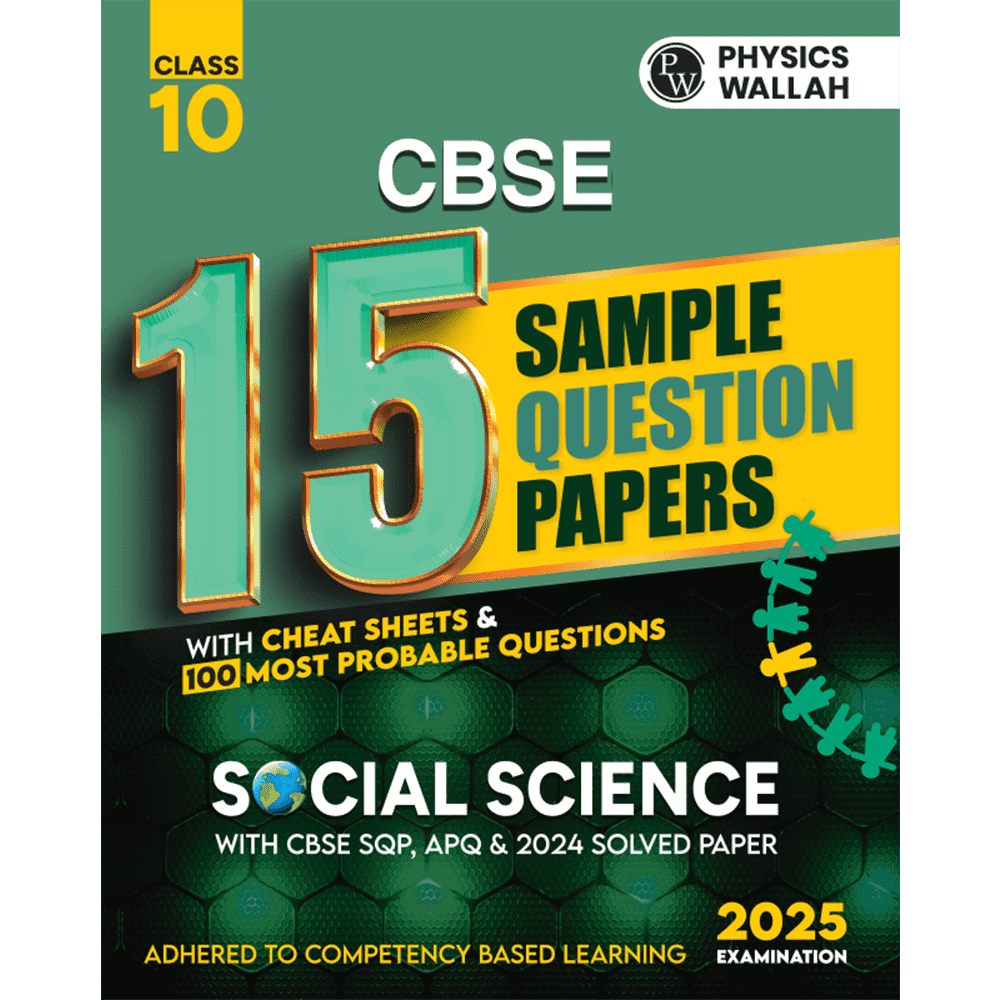 CBSE 15 New Pattern Sample Question Papers Class 10 Social Science For 2025 Exam with 50 Percent Competency Based Questions 100 Most Probable Questions - Retail Maharaj