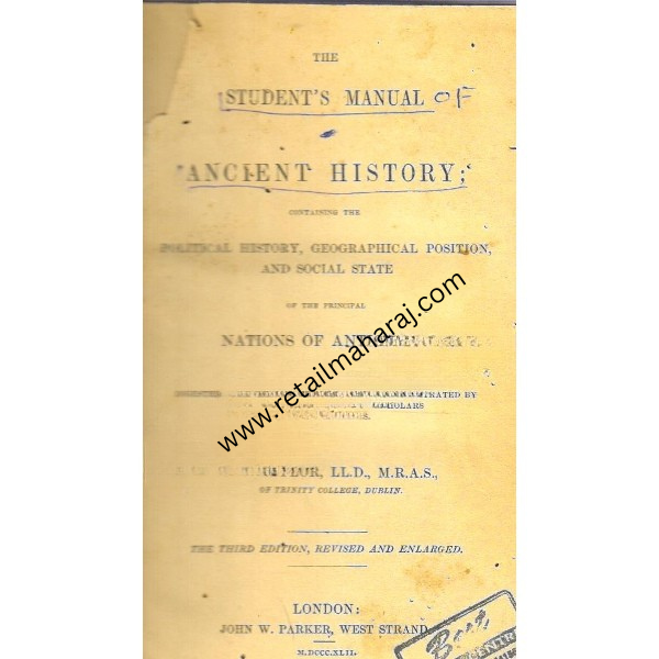 The Students Manual of Ancient History.