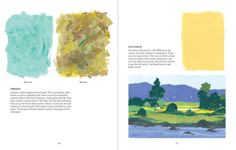 Acrylic Explorations Acrylic Painting Techniques Book by Rahul Deshpande - Retail Maharaj