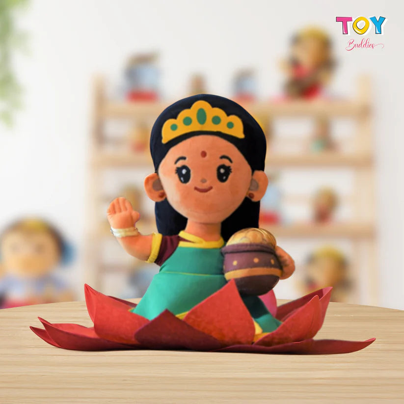 Lakshmi Devi Plush Toy with Mantras (07 inch)