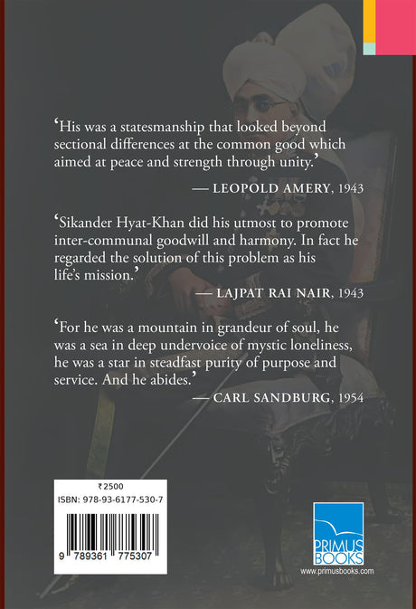 Primus Books-Sikander Hyat-Khan: Collected Papers of the Premier of United Punjab, 1928–1942 - Retail Maharaj