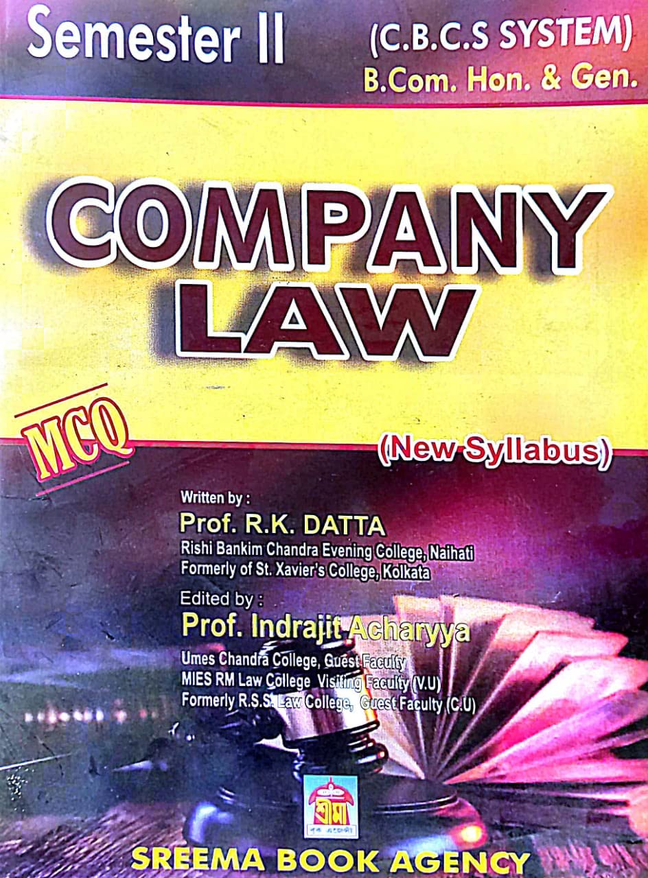 Semester II Company Law - MCQ - English Version - Retail Maharaj