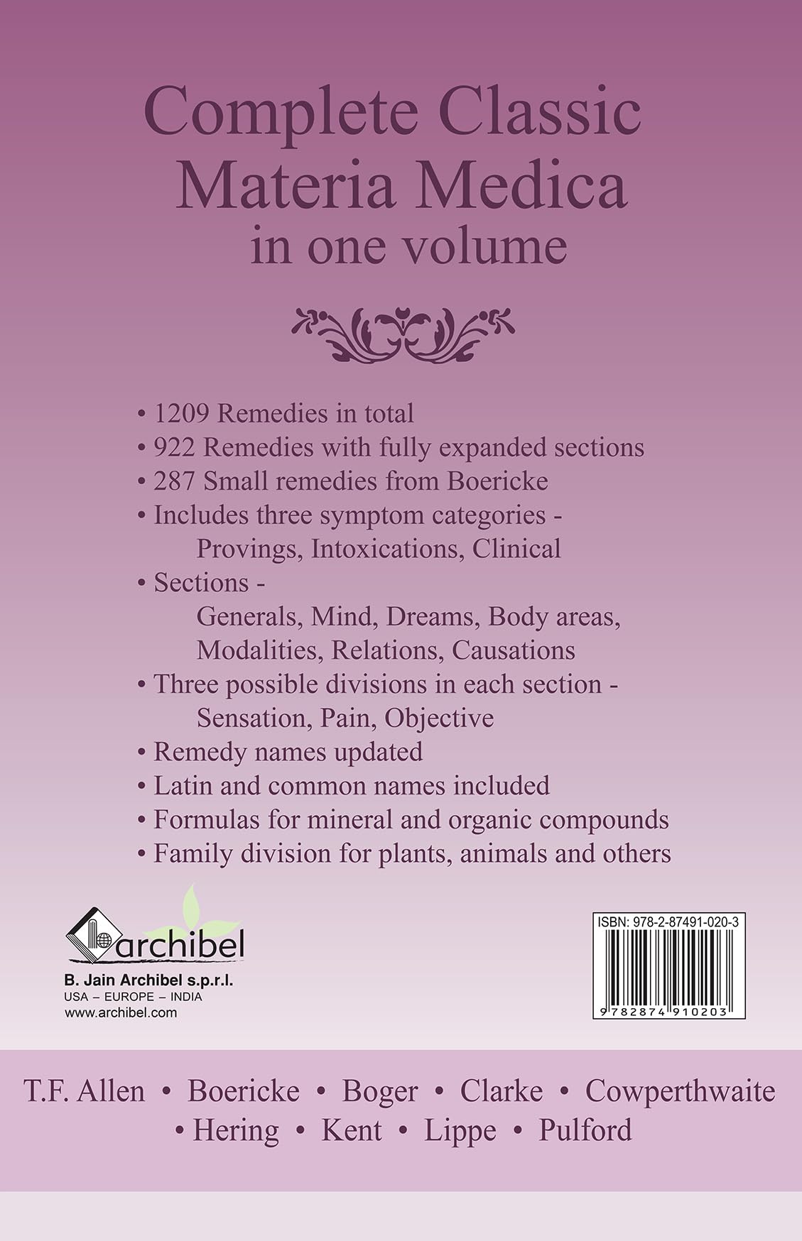 Concordant Reference - A Complete Classic Materia Medica - Retail Maharaj