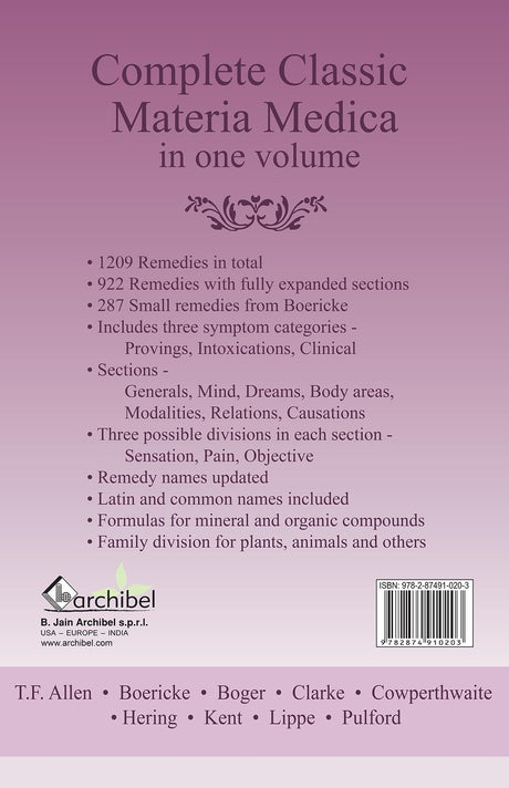 Concordant Reference - A Complete Classic Materia Medica - Retail Maharaj