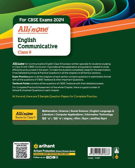 All In One Class 9th English Communicative for CBSE Exam 2024 - Retail Maharaj