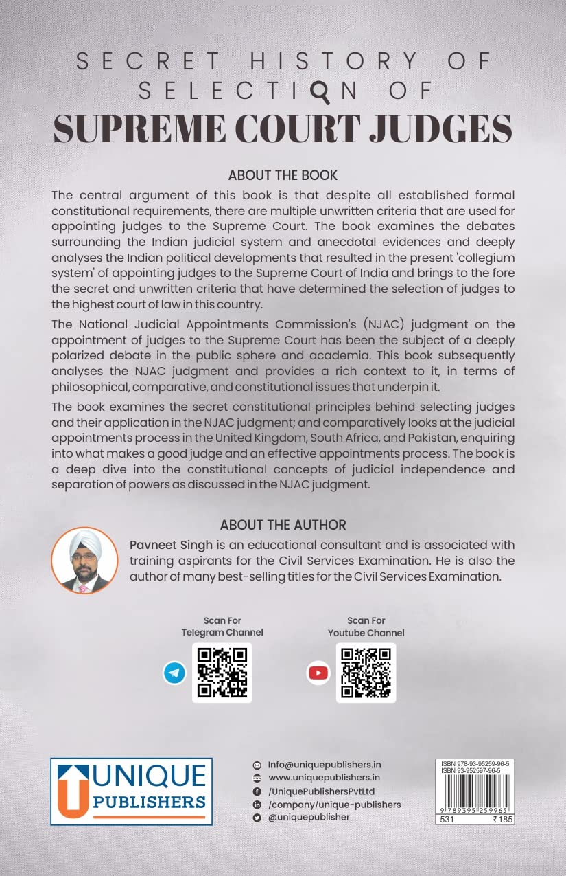 Secret History of Selection of Supreme Court Judges