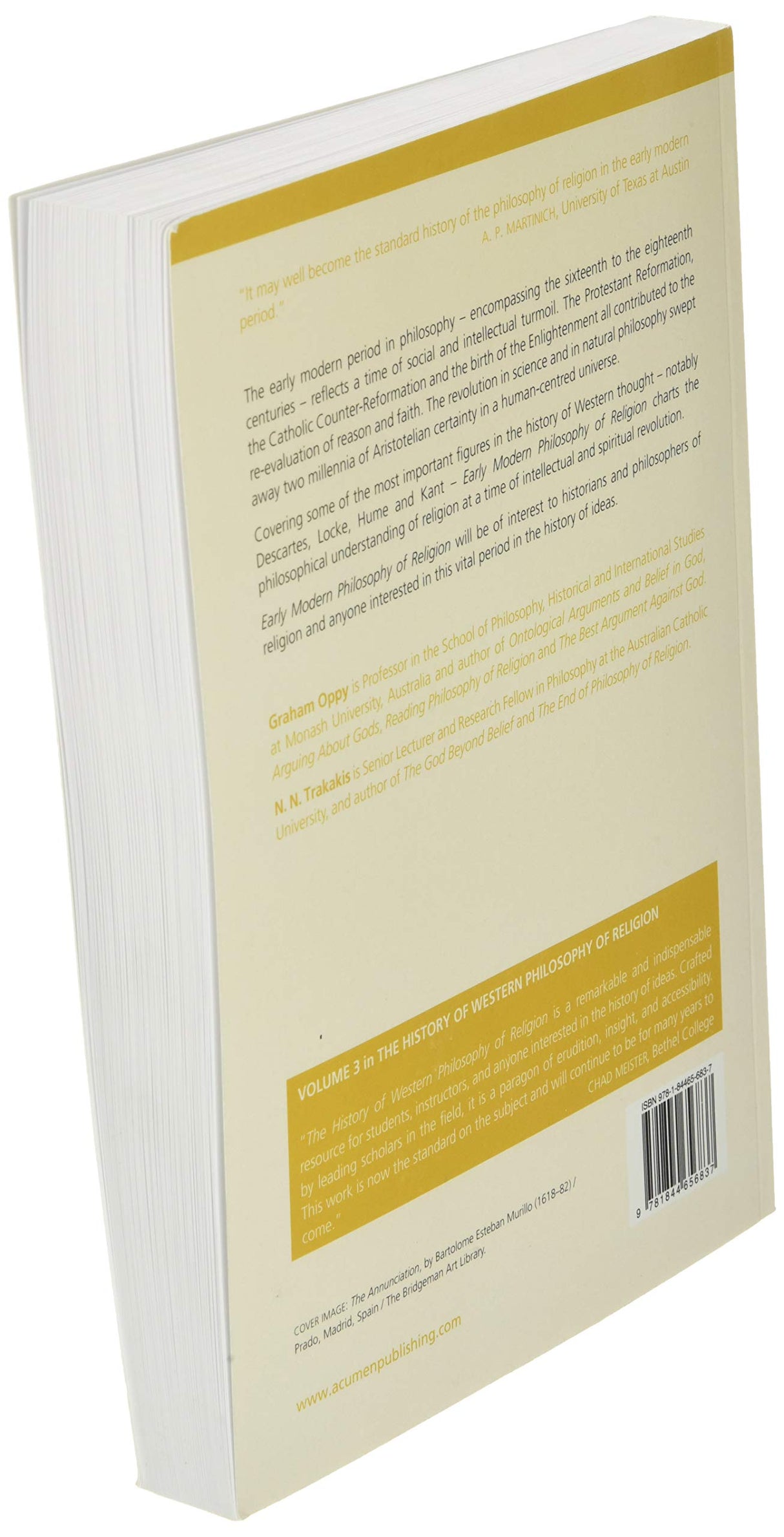 Early Modern Philosophy of Religion: The History of Western Philosophy of Religion, volume 3 (History of Western Philosophy of Religion, 3) - Retail Maharaj