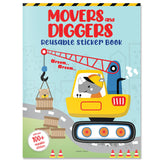 Movers and Diggers Reusable Sticker Book For Children - Retail Maharaj