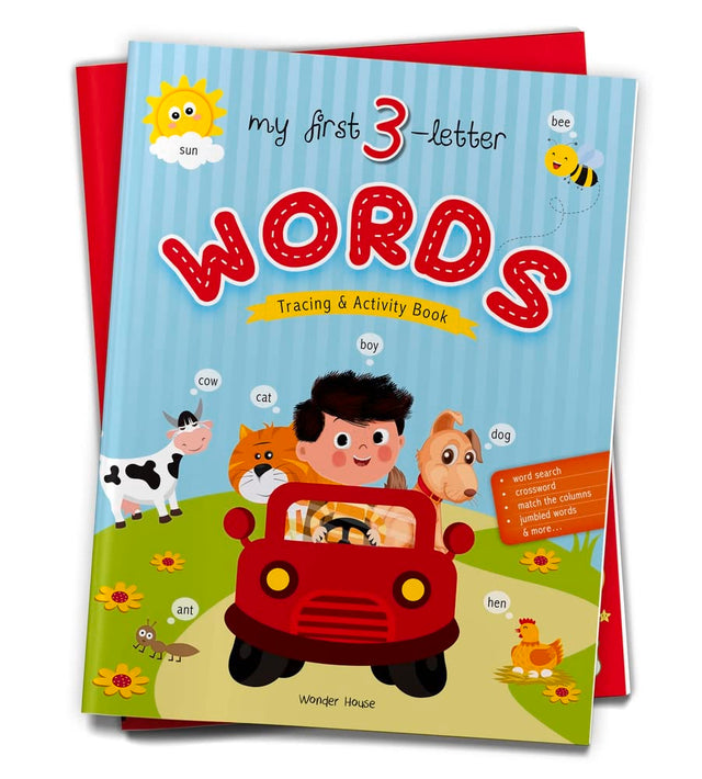 My First 3-Letter Words: Tracing and Activity Book for Kids | Learn to Read, Write & Recognize Words | Ages 3–5 | Early Literacy Made Fun - Retail Maharaj