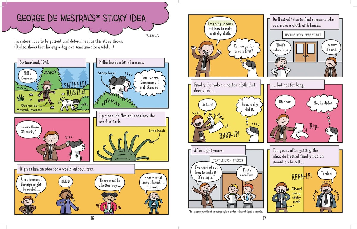 Comic Strip Science Adventures: Amazing Inventions